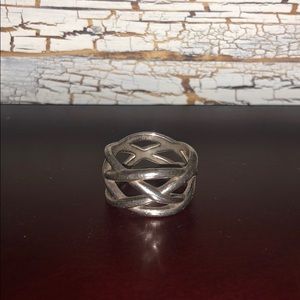 Tiffany & Co. Sterling Silver Celtic Knot Ring 7.5